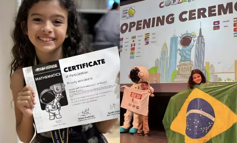 Uma menina prodígio brasileira, com QI alto e altas habilidades, brilhou na Copernicus Olympiad de matemática ao conquistar a medalha internacional de prata.