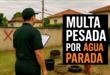 Multas chegam a R$ 7,2 mil para imóveis com foco de dengue, e leis permitem entrada forçada em casas em casos de risco sanitário.