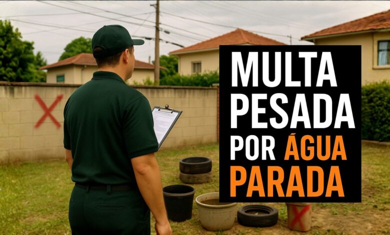 Multas chegam a R$ 7,2 mil para imóveis com foco de dengue, e leis permitem entrada forçada em casas em casos de risco sanitário.