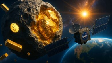 Maior reserva de ouro do Sistema Solar no asteroide 16 Psyche liga mineração espacial, exploração espacial e formação dos planetas rochosos.