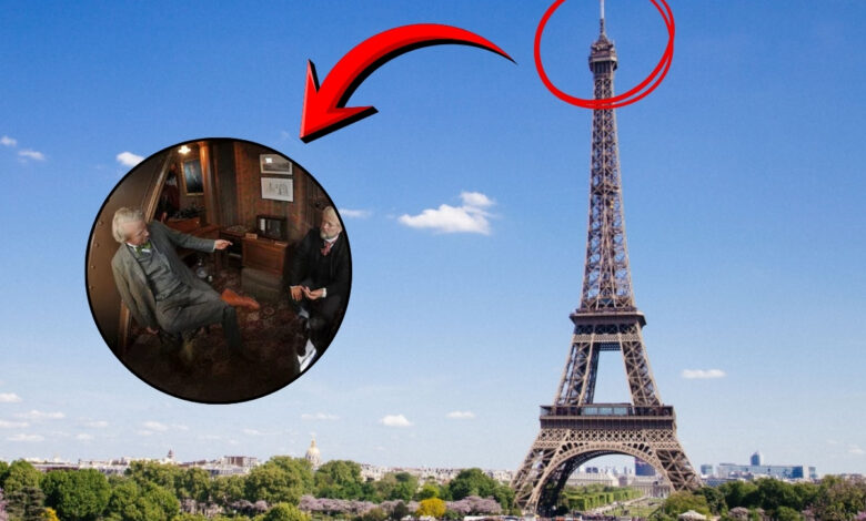 O segredo escondido no topo da Torre Eiffel: o espaço secreto usado por Gustave Eiffel para seus experimentos científicos