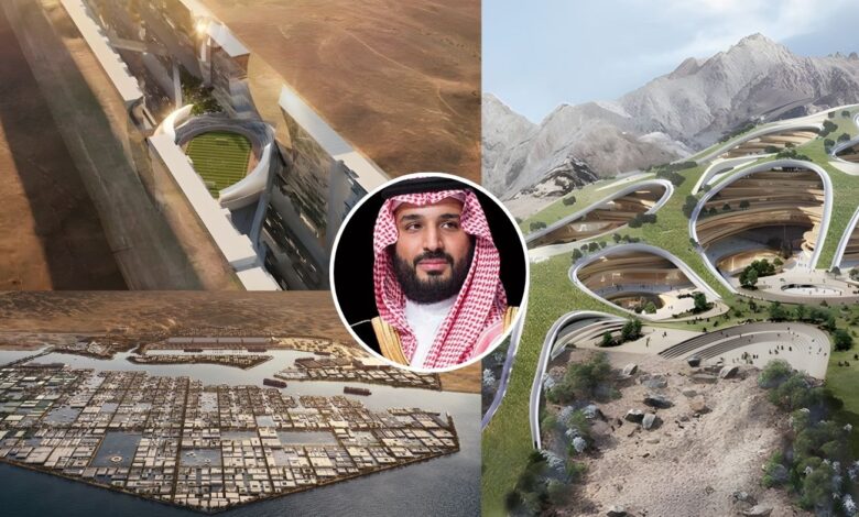 Com investimento estimado em R$ 45 trilhões e três megaestruturas futuristas em construção, este projeto no deserto promete redefinir o conceito de cidade