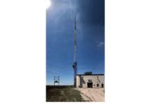 Imagem: KVLY-TV Mast em DAkota do Norte EUA.