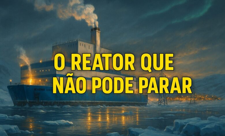 Usina nuclear flutuante Akademik Lomonosov aquece cidade no Ártico russo com reatores KLT-40S e energia estável mesmo em clima extremo.