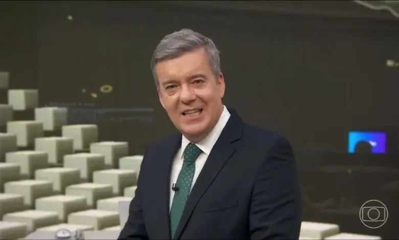 Roberto Kovalik apresenta o Jornal Hoje. Foto: TV Globo