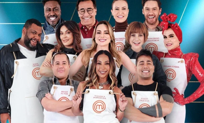 Elenco do MasterChef Celebridades. Foto: Melissa Haidar/Band.