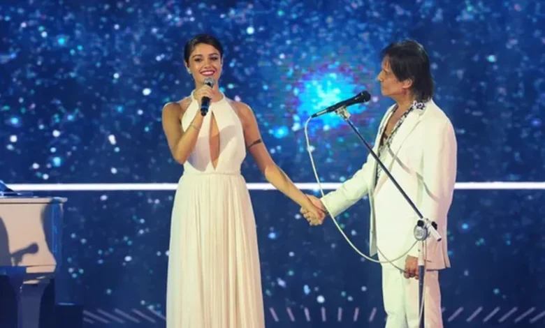 Sophie Charlotte e Roberto Carlos. Foto: Divulgação/Globo