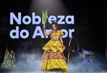 Duda Santos no Upfront 2026. Foto: Renato Pizzutto/Globo