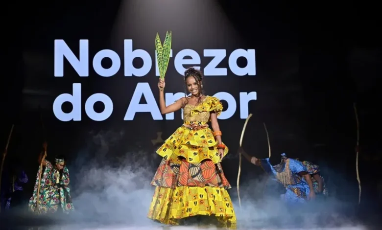 Duda Santos no Upfront 2026. Foto: Renato Pizzutto/Globo