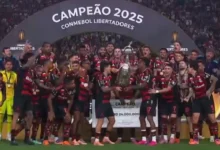 Flamengo vence a Copa Libertadores 2025. Foto: TV Globo