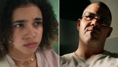 Joélly (Alana Cabral) e Jorginho (Juliano Cazarré). Foto: Divulgação/Globo