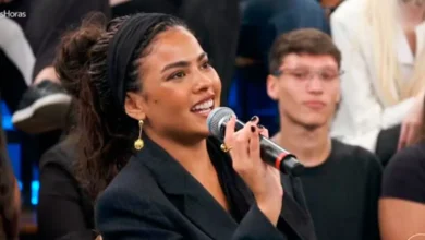 Bella Campos. Foto: Reprodu&ccedil;&atilde;o/Altas Horas (Globo)