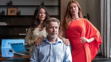 Andréia Horta, Grazi Massafera e Murilo Benício. Foto: Estevam Avellar/Globo