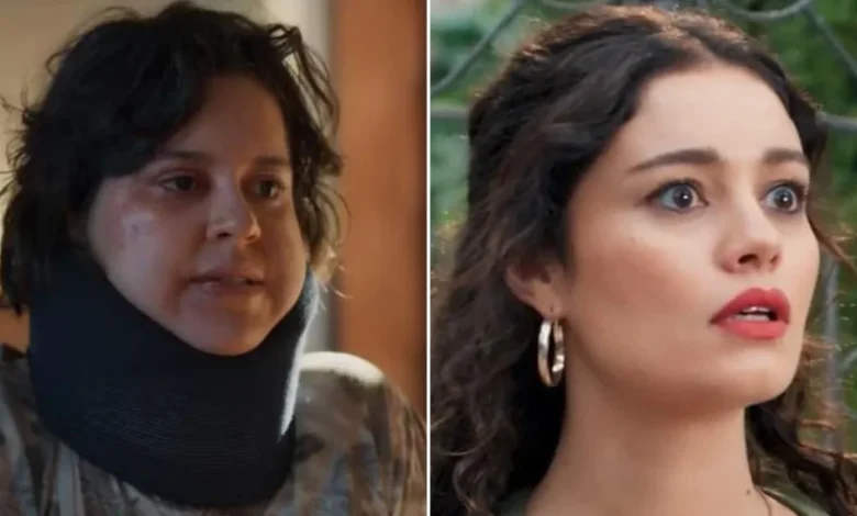 Claudia (Lorrana Moussinho) e Gerluce (Sophie Charlotte). Foto: Globo