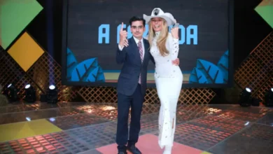 Dudu Camargo e Adriane Galisteu. Foto: Divulga&ccedil;&atilde;o/Record