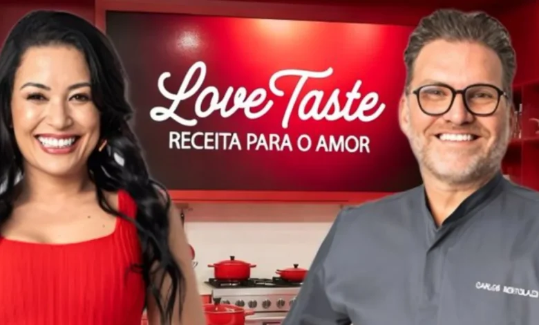 Milene Uehara e Carlos Bertolazzi no Love Taste. Foto: Divulgação