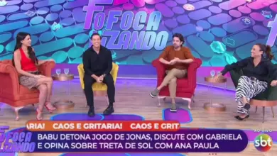 Apresentadores do Fofocalizando. Foto: Reprdou&ccedil;&atilde;o/SBT