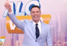 Luiz Bacci no comando do Al&ocirc; Voc&ecirc;. Foto: Reprodu&ccedil;&atilde;o/SBT