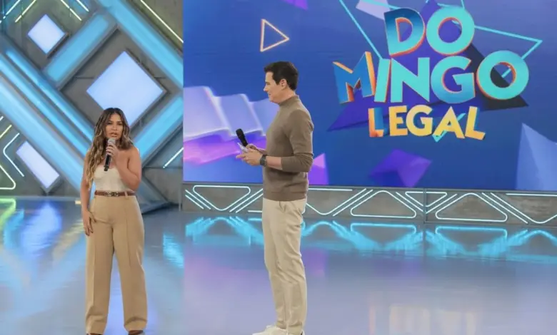 Simone Mendes e Celso Portiolli. Fotos: Rogerio Pallatta/SBT