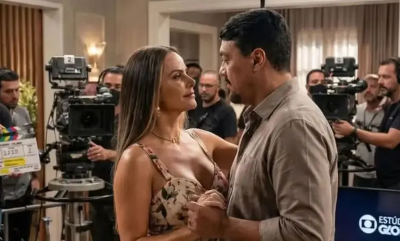 Consuelo (Viviane Araújo) e Misael (Belo). Foto: Divulgação/Globo