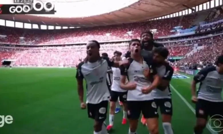 Corinthians campe&atilde;o da Supercopa Rei. Foto: Reprodu&ccedil;&atilde;o/Globo