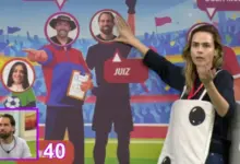 Ana Paula na prova do Sincer&atilde;o do BBB 26. Foto: Reprodu&ccedil;&atilde;o/Globo