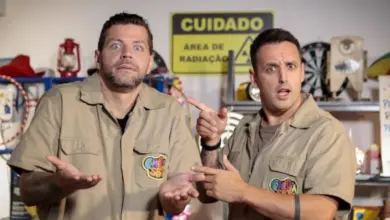 Victor Sarro e Rodrigo Capella no Com&eacute;dia SBT. Foto: Divulga&ccedil;&atilde;o