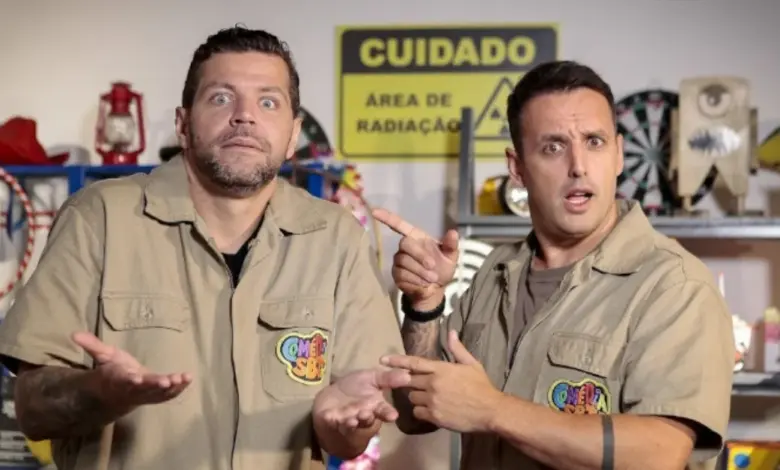 Victor Sarro e Rodrigo Capella no Com&eacute;dia SBT. Foto: Divulga&ccedil;&atilde;o