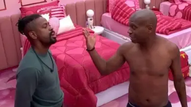 Discuss&atilde;o entre Leandro e Edilson. Foto: Reprodu&ccedil;&atilde;o/BBB 26