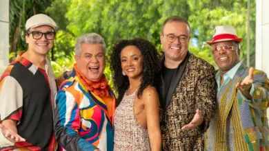 Judson Salles, Milton Cunha, Valeria Almeida, Everaldo Marques e A&iacute;lton Gra&ccedil;a. Foto: Divulga&ccedil;&atilde;o/Globo