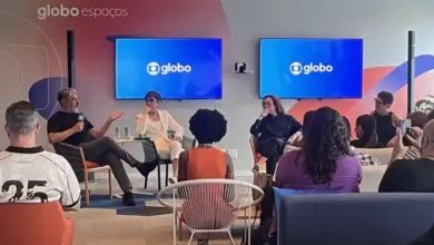 Coletiva com jornalistas da Globo. Foto: Divulga&ccedil;&atilde;o/Globo