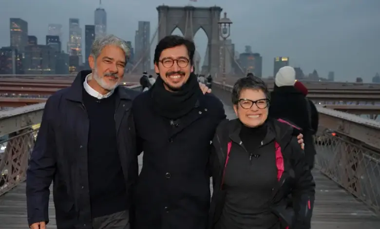 William Bonner, Nilson Klava e Sandra Annenberg. Foto: Divulga&ccedil;&atilde;o/Globo