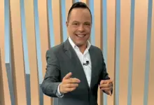 O jornalista Thiago Gardinali. Foto: Divulga&ccedil;&atilde;o/Record