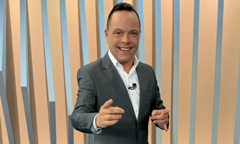 O jornalista Thiago Gardinali. Foto: Divulga&ccedil;&atilde;o/Record