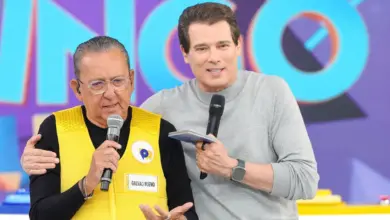 Galvão Bueno e Celso Portiolli. Foto: Divulgação/SBT