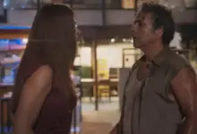 Arminda (Graz Massafera) e Joaquim (Marcos Palmeira). Foto: TV Globo/Divulga&ccedil;&atilde;o