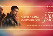 Turn&ecirc; Tr&ecirc;s Gra&ccedil;as com Belo e Xam&atilde;. Foto: Divulga&ccedil;&atilde;o/Globo