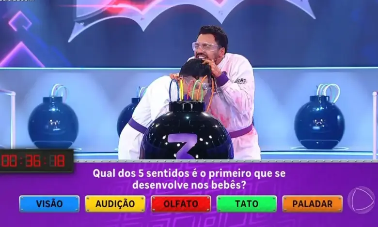 Estreia do game show Boom!. Foto: Reprodu&ccedil;&atilde;o/Record