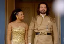 Lucy Ramos e Carmo Dalla Vecchia em cena de Cordel Encantado. Foto: TV Globo