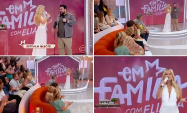 Estreia do 'Em Família com Eliana'. Foto: Reprodução/Globo