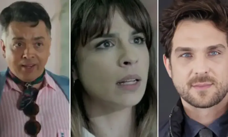 Rodrigo Fagundes, Maria Ribeiro e Igor Rickli. Fotos: Divulgação