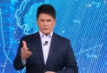 C&eacute;sar Filho apresenta o SBT Brasil. Foto: Reprodu&ccedil;&atilde;o