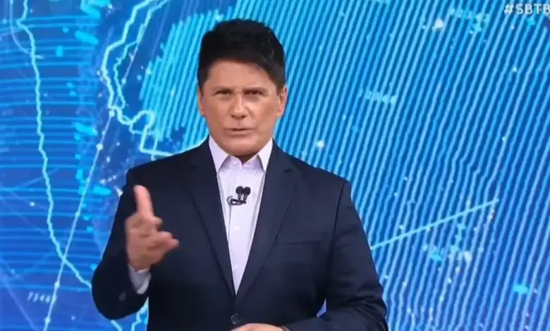 C&eacute;sar Filho apresenta o SBT Brasil. Foto: Reprodu&ccedil;&atilde;o