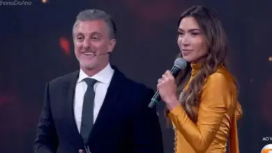 Luciano Huck e Patr&iacute;cia Abravanel. Foto: Reprodu&ccedil;&atilde;o/TV Globo