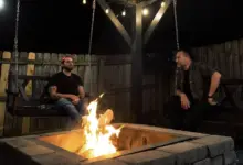 Maur&iacute;cio Ferraz entrevista Gustavo Mioto. Foto: Divulga&ccedil;&atilde;o/Globo