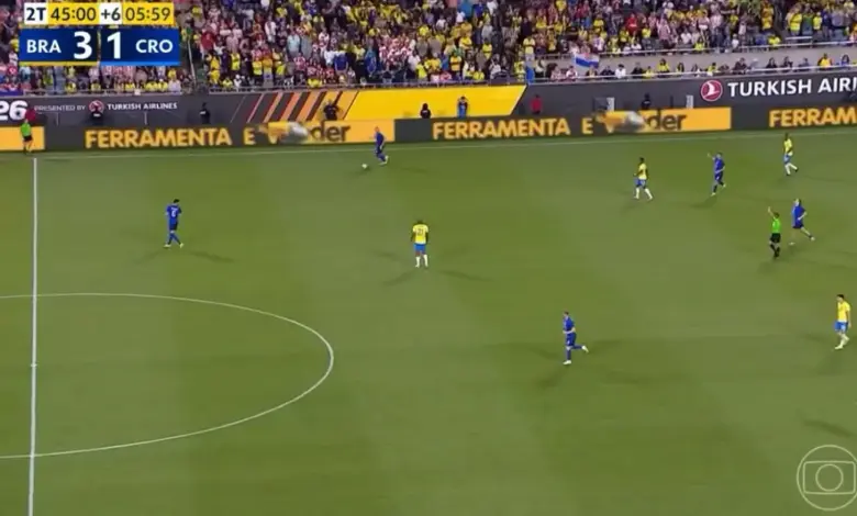 Amistoso da Sele&ccedil;&atilde;o BrasileiraFoto: Reprodu&ccedil;&atilde;o/Globo