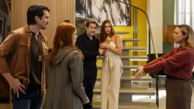 A pris&atilde;o de Helga em 'Tr&ecirc;s Gra&ccedil;as'. Foto: Divulga&ccedil;&atilde;o/Globo