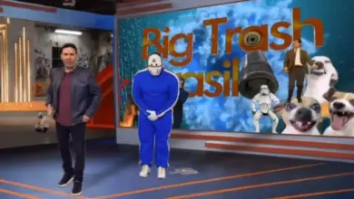 Vinicius Vieira apresenta o quadro Big Trash Brasil. Foto: Reprodu&ccedil;&atilde;o/RedeTV!