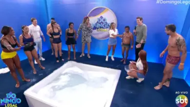 Quadro da Banheira no Domingo Legal. Foto: Reprodução/SBT