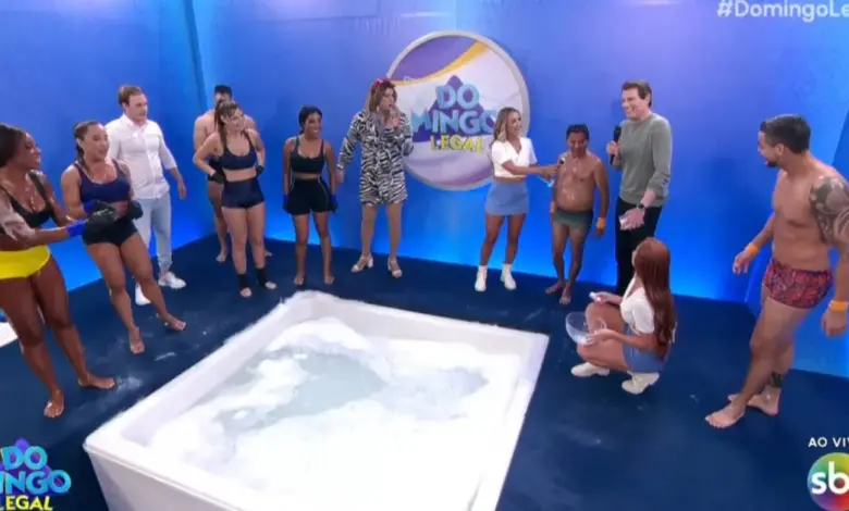 Quadro da Banheira no Domingo Legal. Foto: Reprodução/SBT